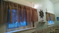 the bathroom curtains arrived!